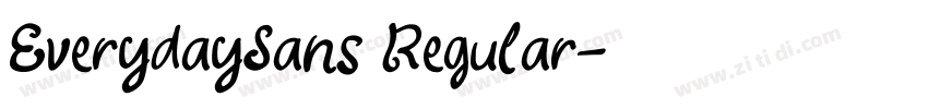 EverydaySans Regular字体转换